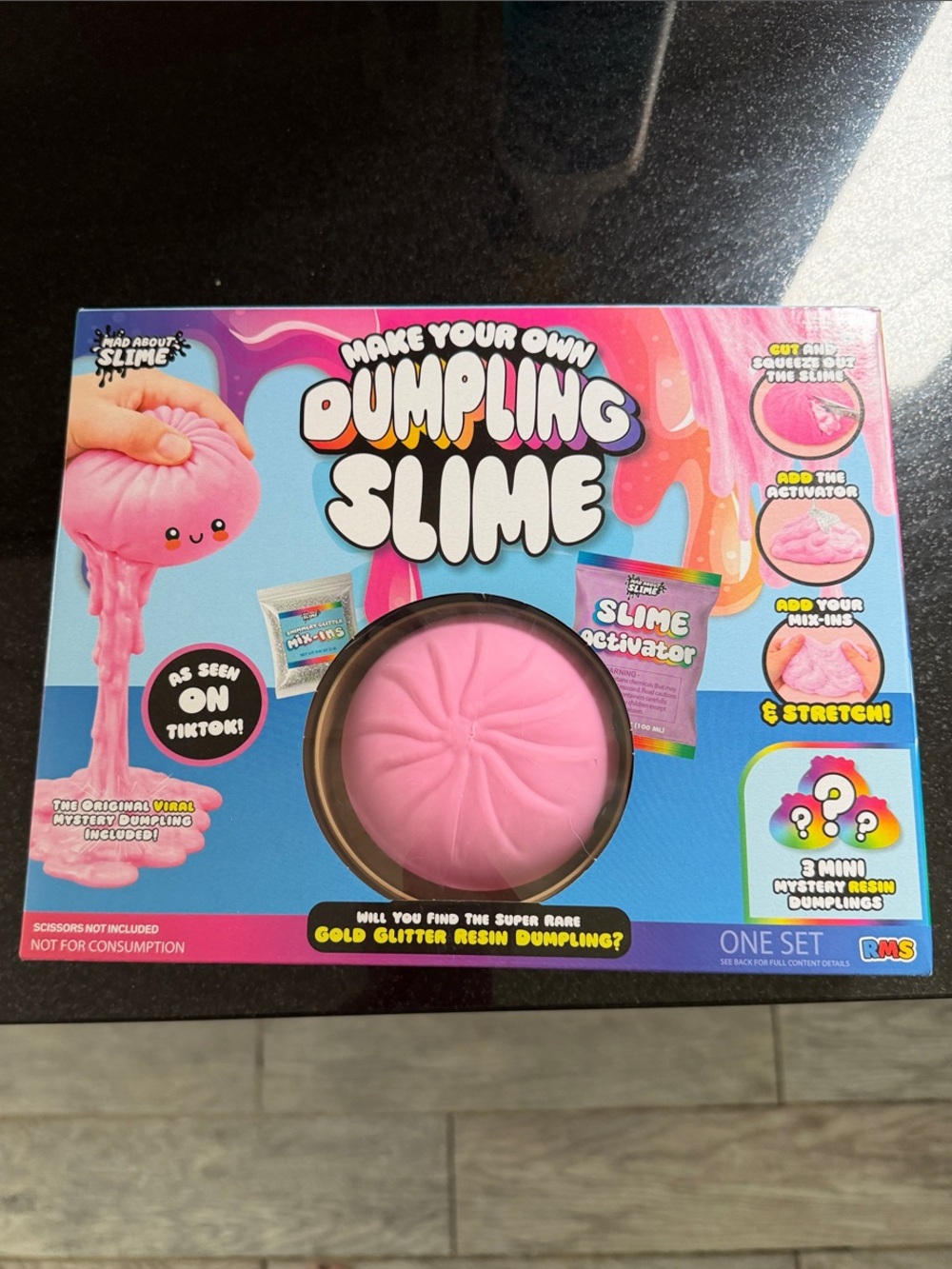 NIB 100% Auth RMS Make Your Own Dumpling Slime Kit - Pink